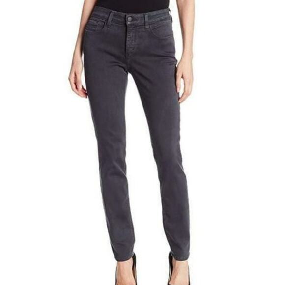 NYDJ Eclipse Dark Grey Denim Leggings Size 6P Inseam 26.5" - Picture 1 of 7